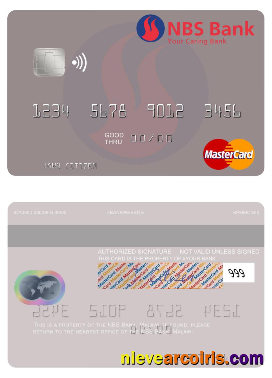 Malawi NBS Bank mastercard